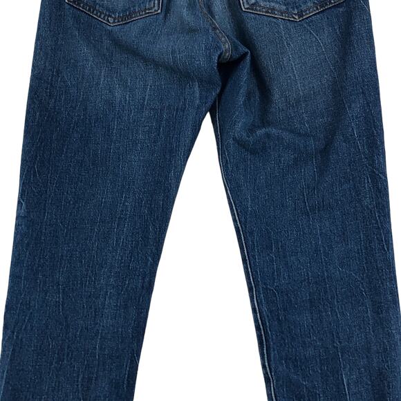 Levis Womens Size 25 Wedgie Fit Straight Jeans Cuffed Medium Wash Button Fly - Picture 7 of 14